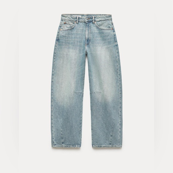 Zara - TRF Mid Waist Baggy Balloon Jean *NWT - Picture 1 of 5